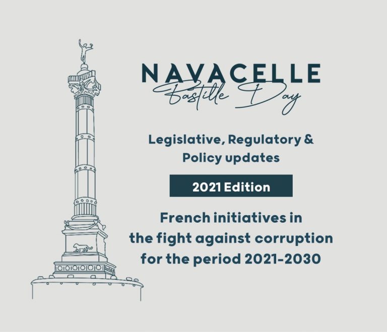 French initiatives in the fight against corruption for the period 2021-2030