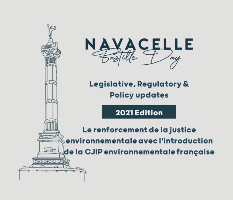 Le renforcement de la justice environnementale avec l'introduction de la CJIP environnementale française (En anglais)