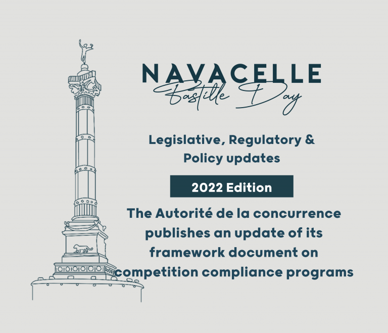 The Autorité de la concurrence publishes an update of its framework document on competition compliance programs