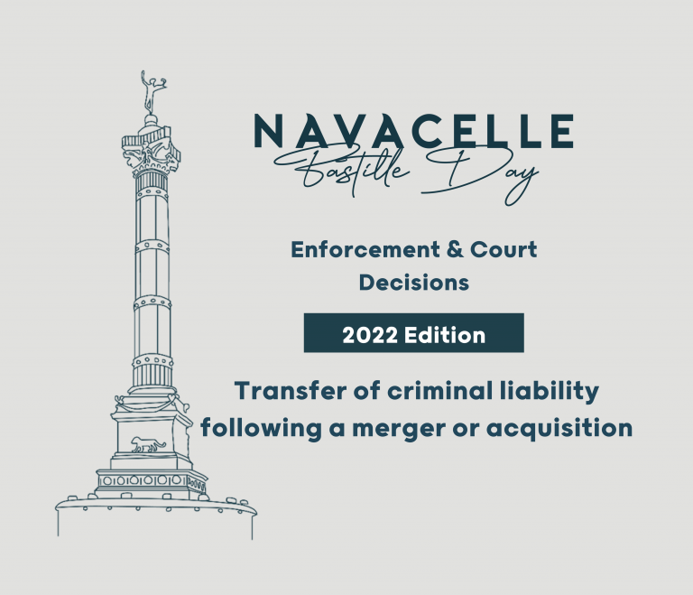 transfer of criminal liability following a merger or acquisition